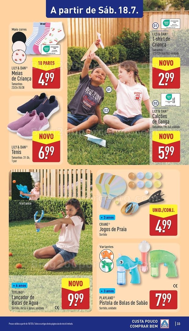 Antevisão Folheto ALDI Promoções de 13 a 19 julho
